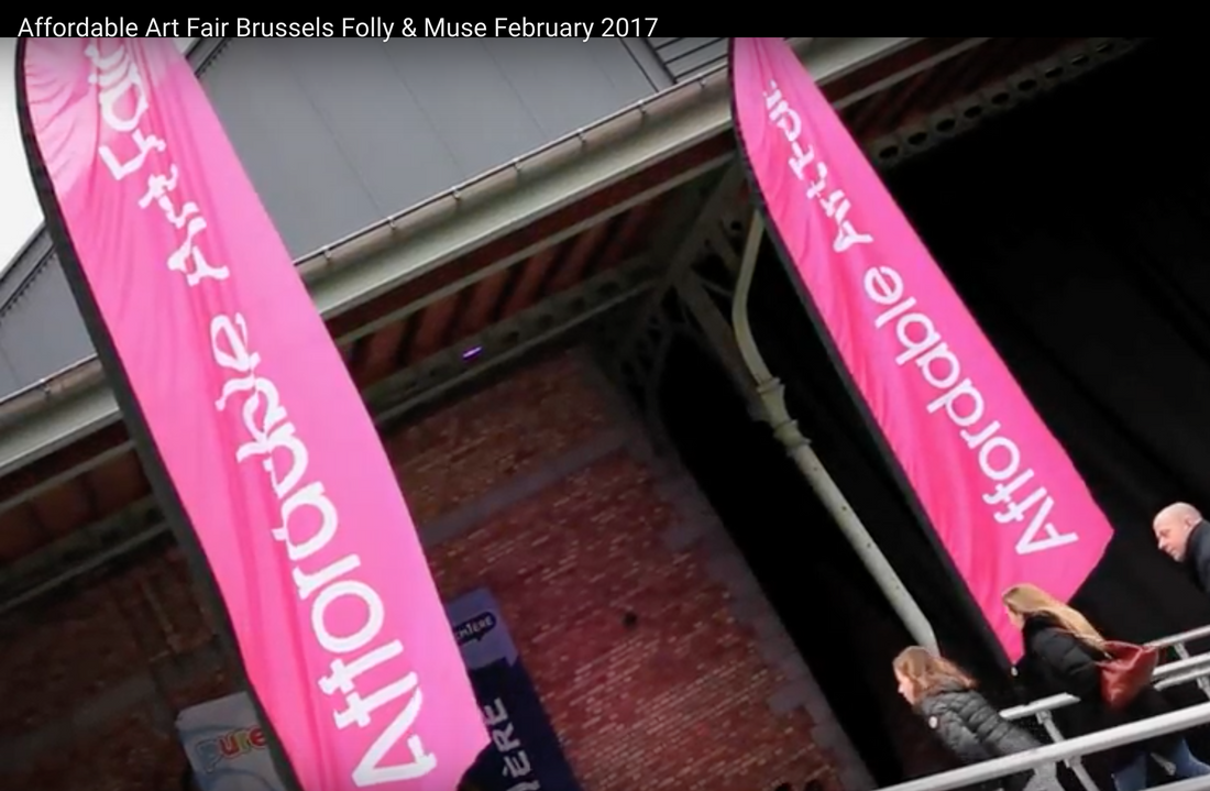 Experience the VIDEO of the Affordable Art Fair Brussels and our artists at the Folly & Muse stand