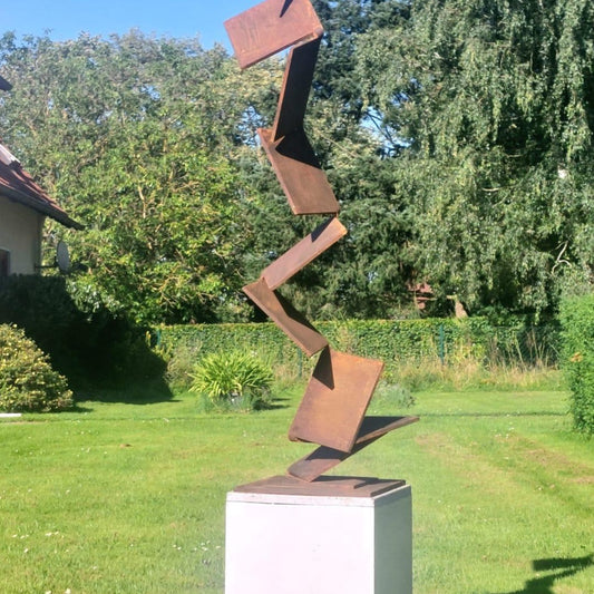 Aspiring Path - Rusted Steel Sculpture - Kuno Vollet